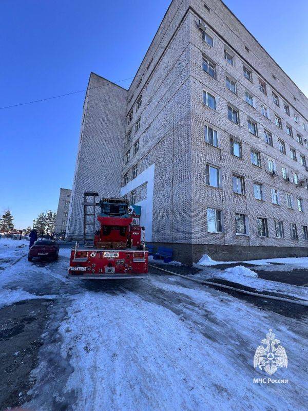 Общежитие горело в городе Вяземском вчера