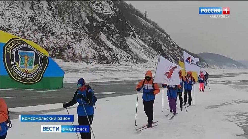 Герои на лыжах связали сёла на Амуре: участники перехода «Лёд и пламя» преодолели 250 километров