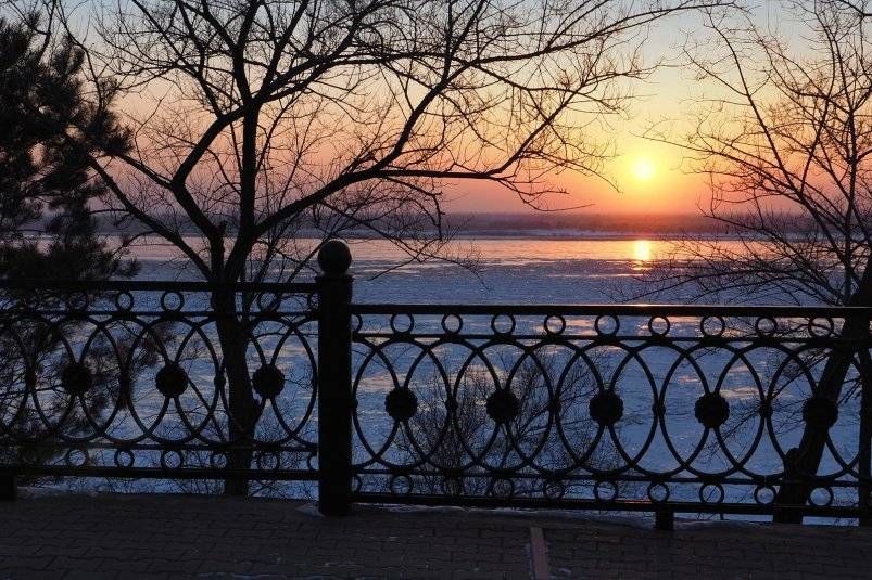 В центральном парке на закате Сергей Бобков