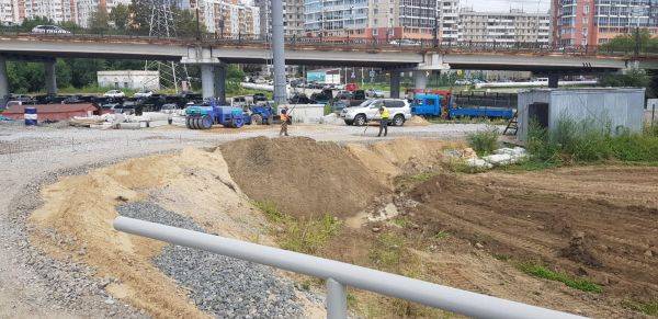 В Хабаровске завершается строительство последних участков дамбы Южного округа