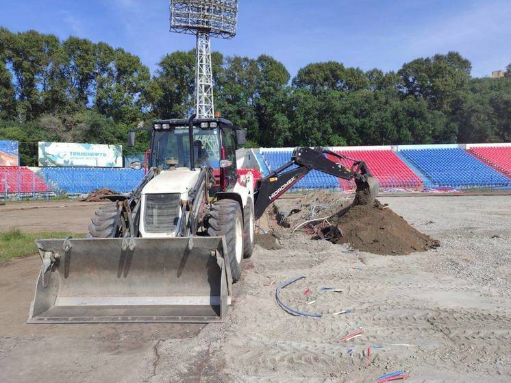 Стадион имени Ленина продолжают реконструировать в Хабаровске