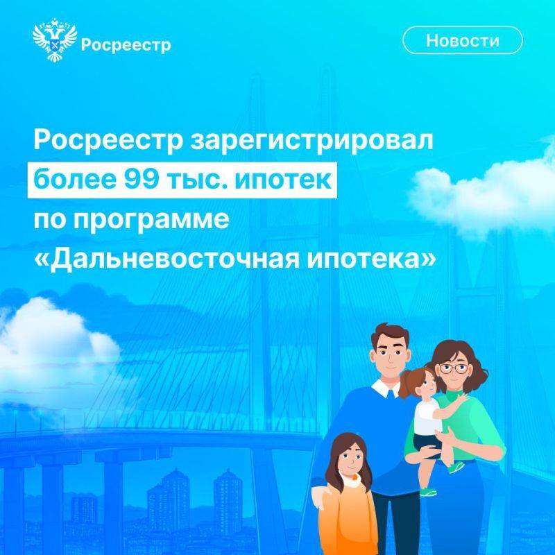 #ЦифраДня Росреестр зарегистрировал свыше 99 тыс