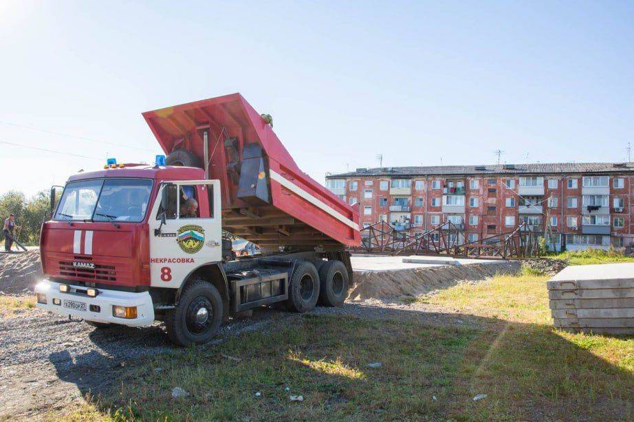 Новую пожарную часть строят в селе Краснореченское Хабаровского района