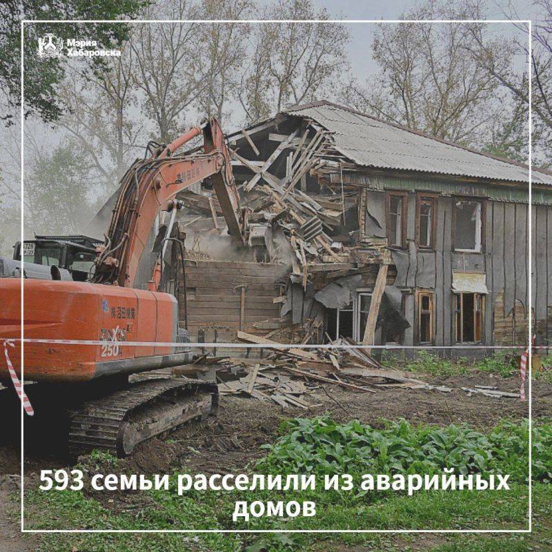 593 семьи расселили из аварийных домов