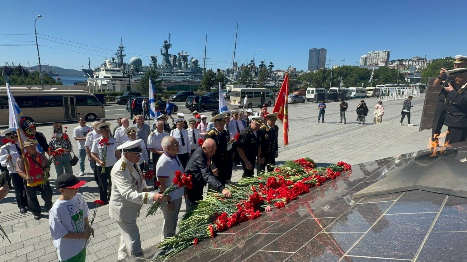 Адмирал Сиденко и ветераны Приморья отметили годовщину окончания Второй мировой войны0