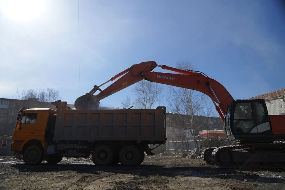 Барак снесли в Гупровском городке в Хабаровске0