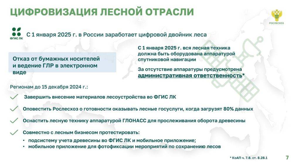 В этом году, как и в прошлом, в России будет восстановлено 1,4 млн га лесов