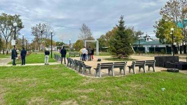 В Хабаровске завершается реконструкция сквера у Храма Матроны Московской