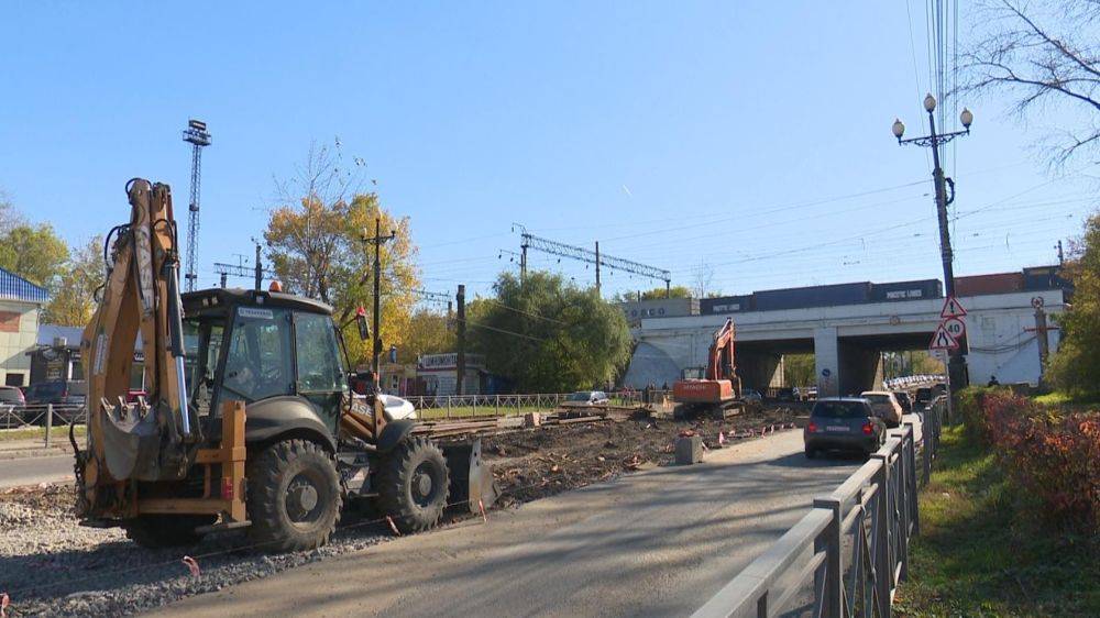 Рельсы по улице Воронежской в Хабаровске уберут до конца октября