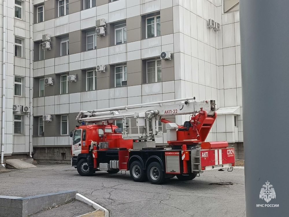 В Хабаровском краевом клиническом центре онкологии прошло пожарно-тактическое учение