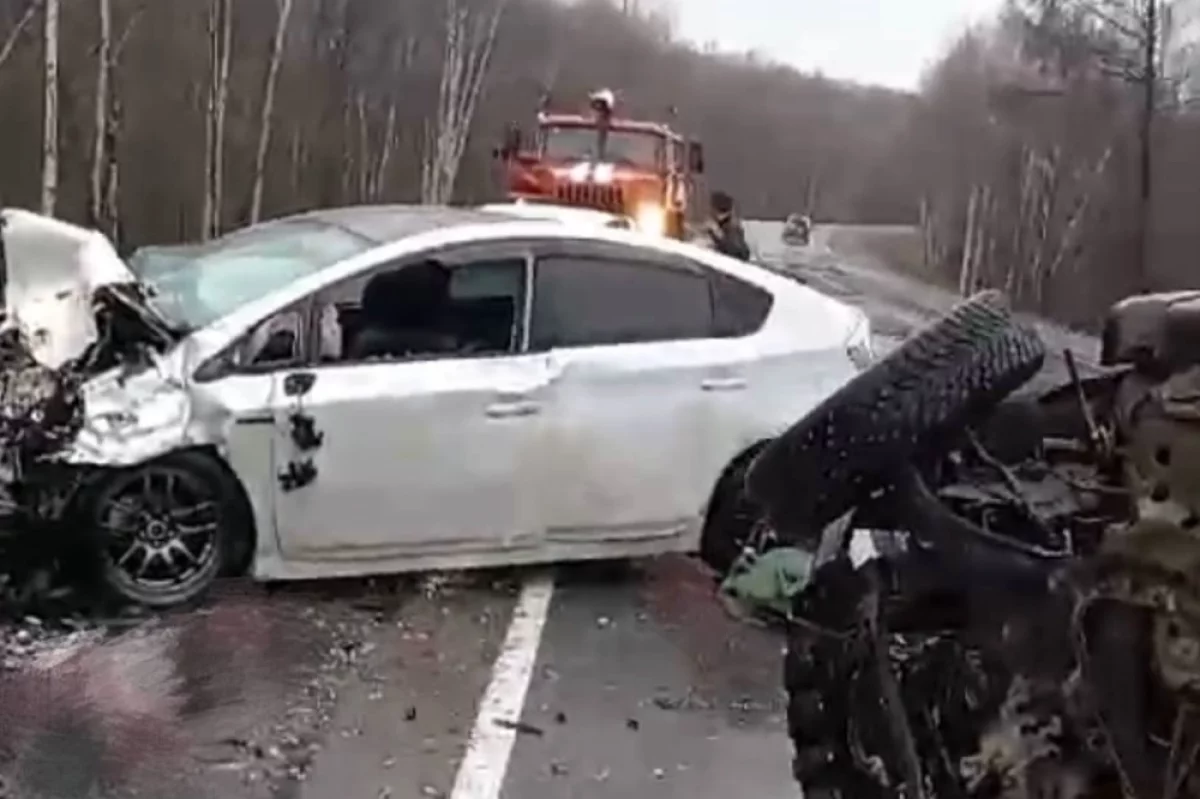 Под Хабаровском женщина погибла в жутком ДТП, ещё четверо пострадали0