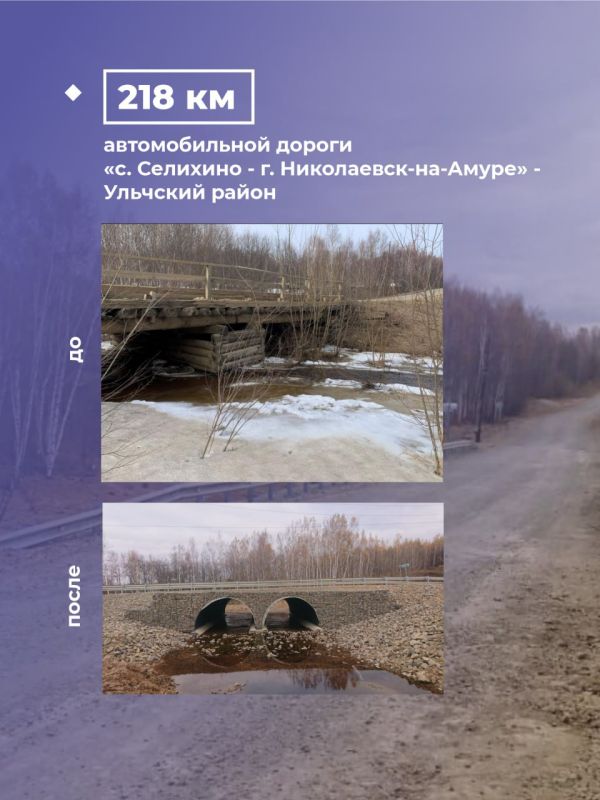 24 моста отремонтируют в Хабаровском крае до конца года по нацпроекту «Безопасные качественные дороги»