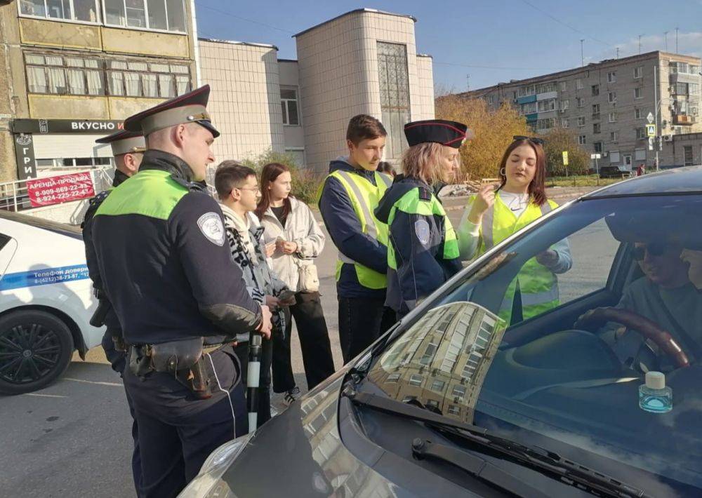 Сотрудники Госавтоинспекции города Комсомольска-на-Амуре провели профилактическую акцию