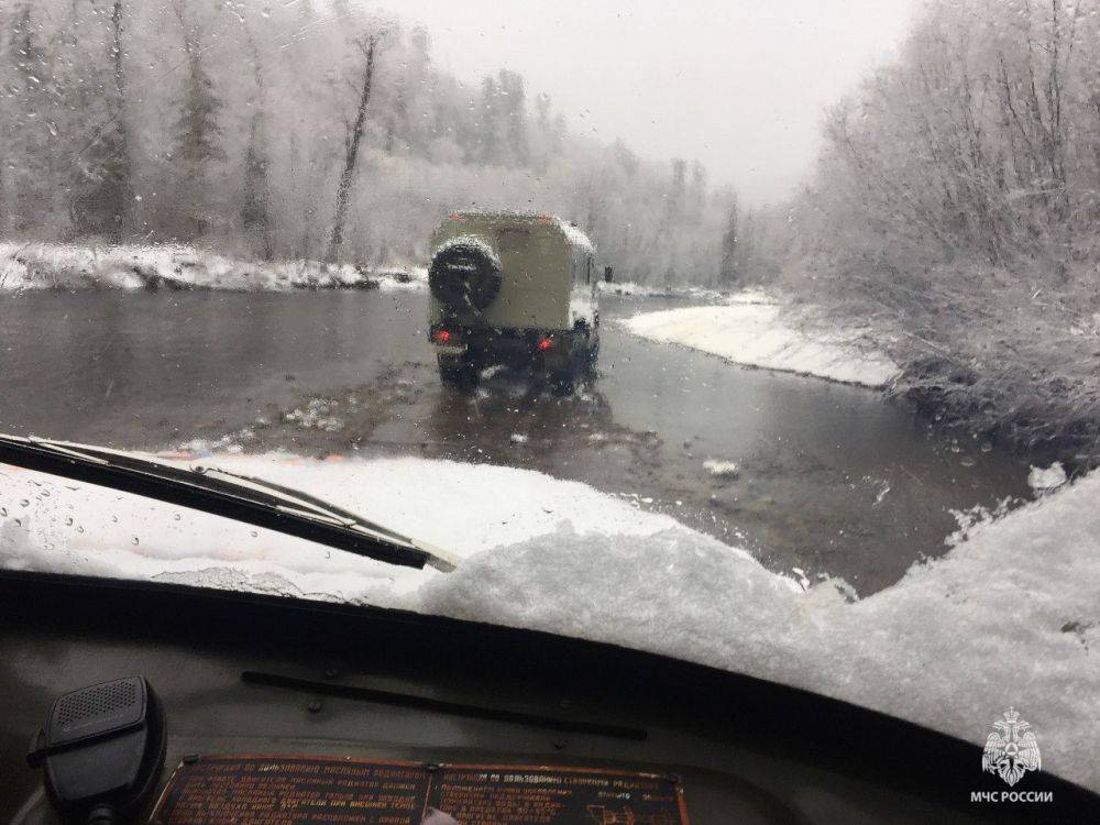 Снег выпал в Комсомольском районе