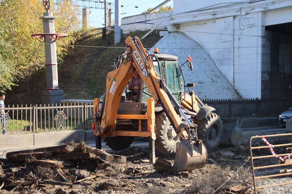 Рельсы на Воронежской демонтируют до наступления холодов