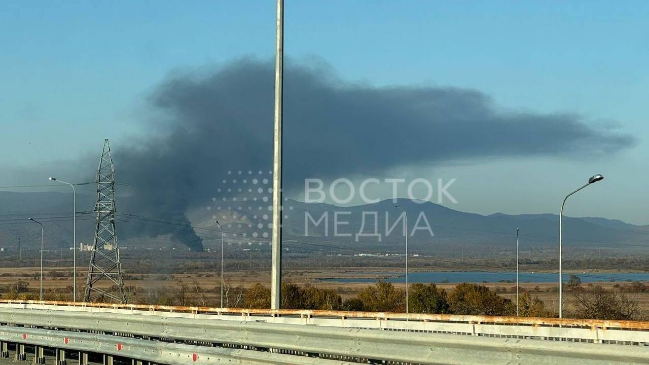 «Я думал, самолет упал»: мощный пожар разгорелся в Приморье — фото0