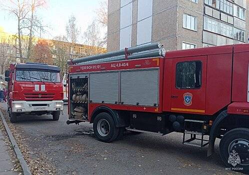 На пожаре в районе Аэропорт спасли 17 человек и двух собак