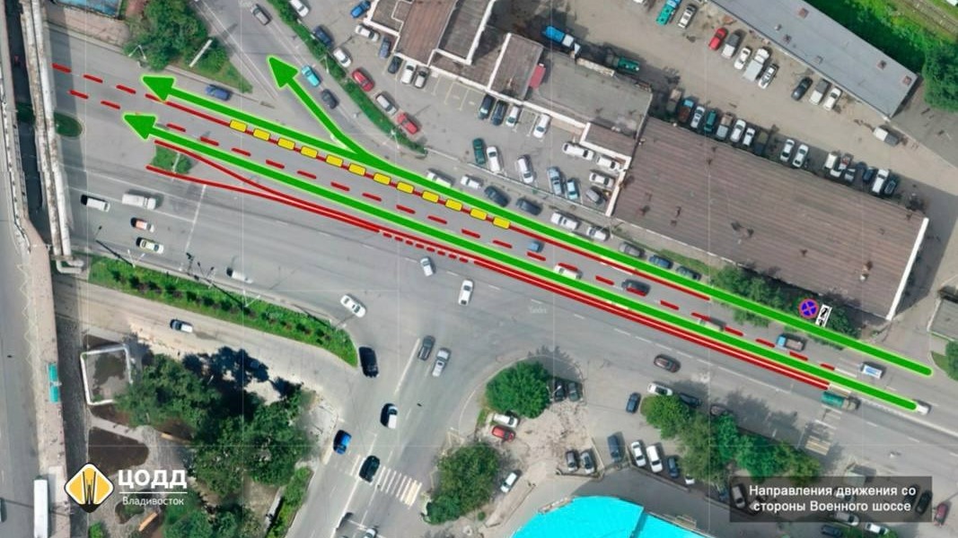 Поворот запрещен: схему движения на важном перекрестке изменили во Владивостоке3