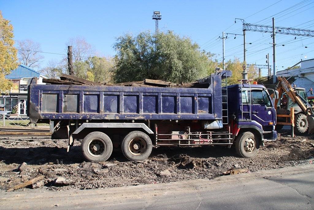 Рельсы по ул. Воронежской в Хабаровске уберут до начала холодов5