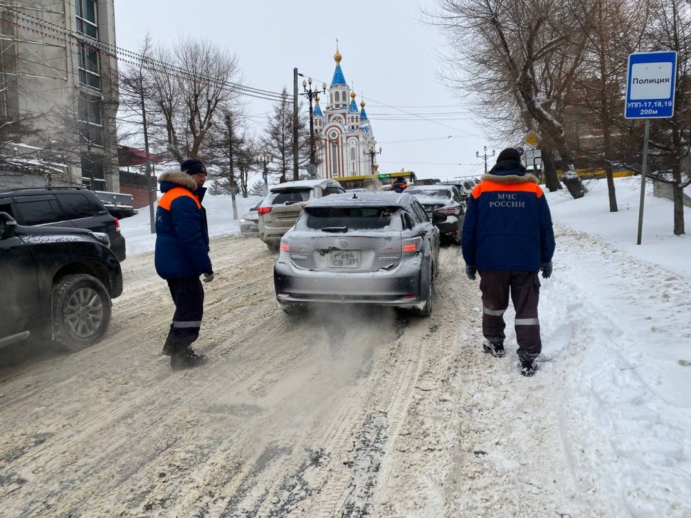 Хабаровск борется с последствиями циклона