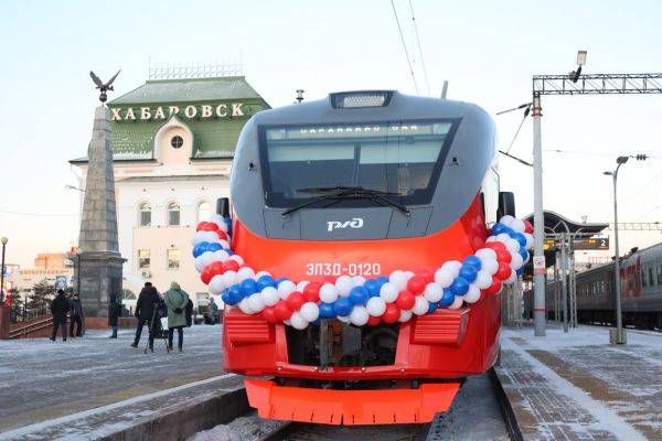 Новый электропоезд отечественной сборки отправился в первый рейс от станции