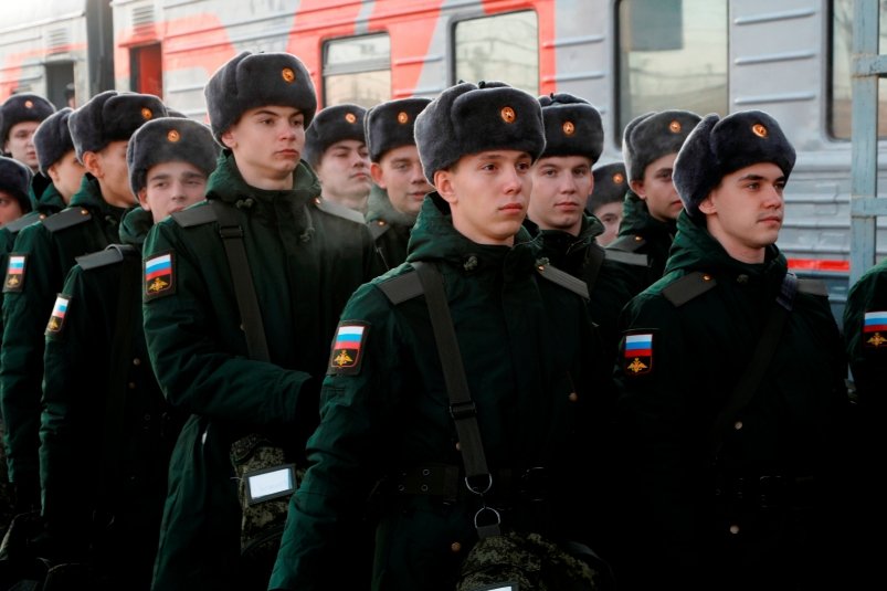 Крупный воинский эшелон с новобранцами прибыл в Хабаровск Предоставлено пресс-службой Восточного военного округа