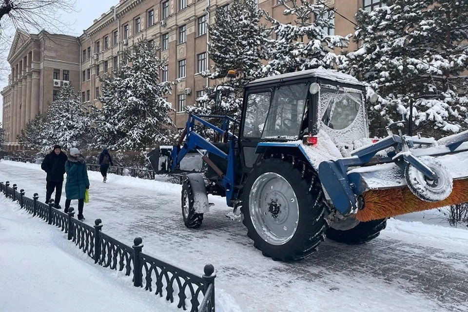 В Хабаровске прошел рейд по контролю за уборкой снега0