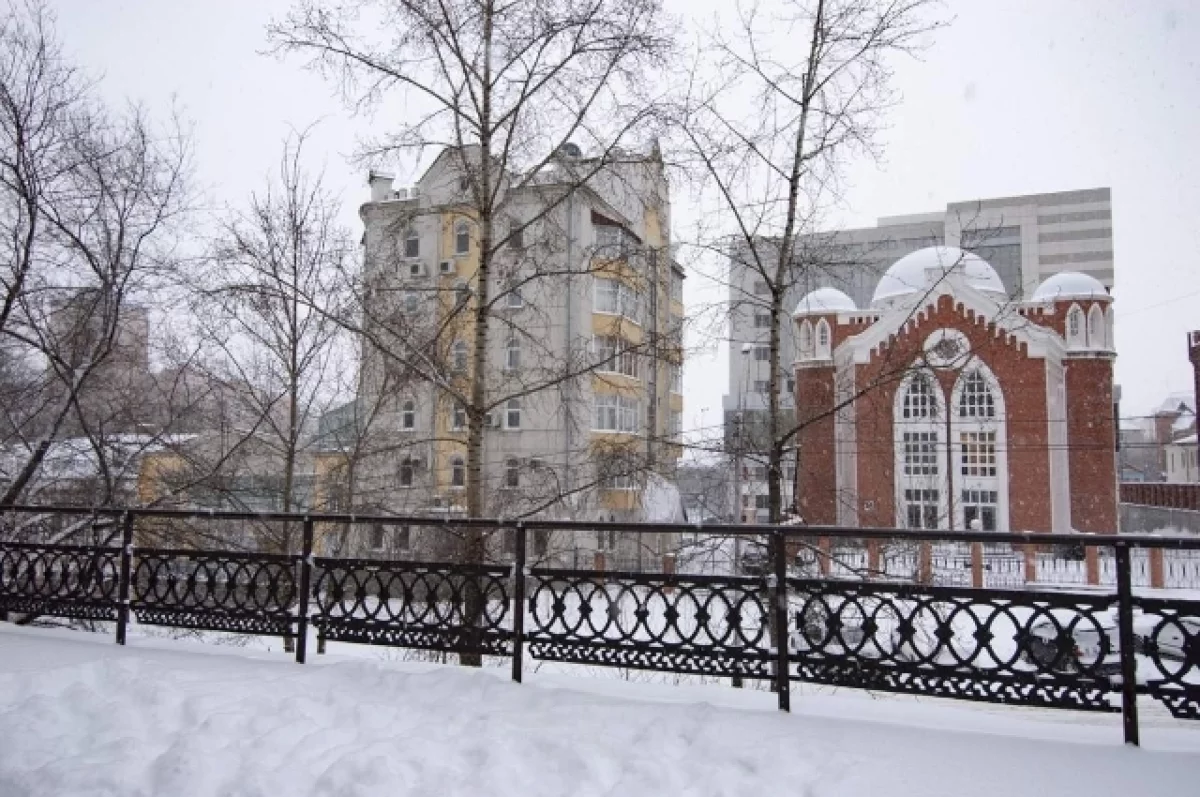 Вьюжный декабрь подкрался незаметно 3 декабря в Хабаровске0