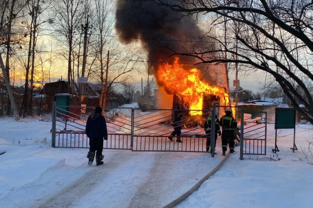 Во время пожара в СНТ под Хабаровском погибла женщина0