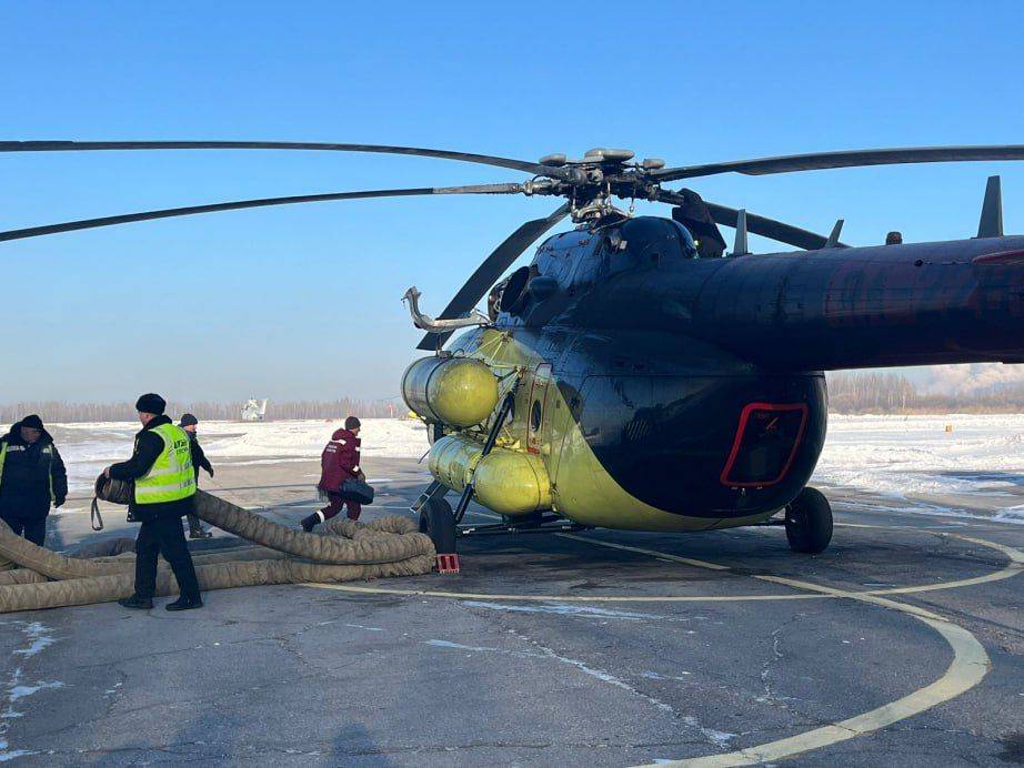 В новогодние праздники «воздушная» скорая помощь эвакуировала 19 человек за 15 вылетов