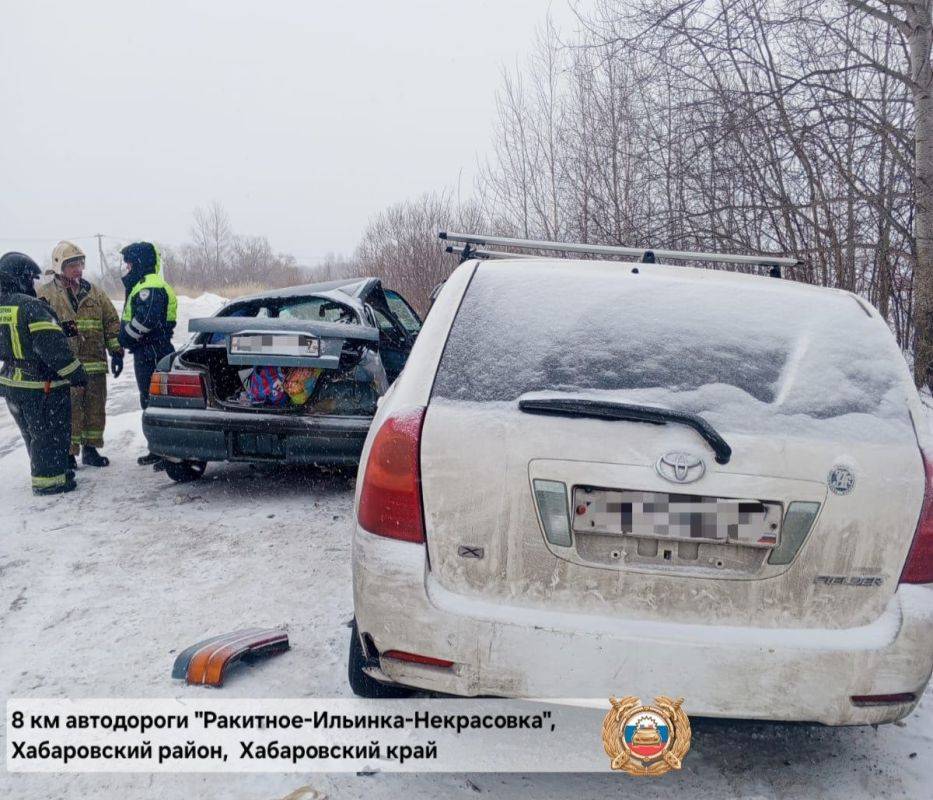 В Хабаровском районе в столкновении на встречной полосе погиб водитель