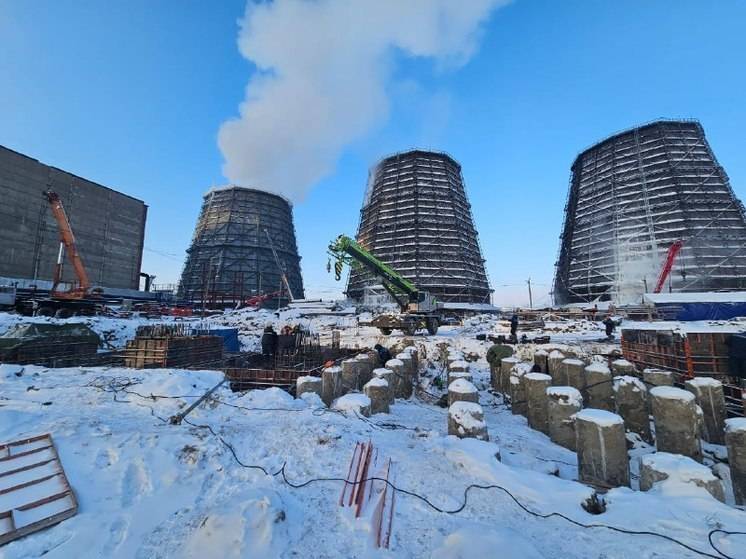 В Хабаровске возводят главный корпус ТЭЦ-4