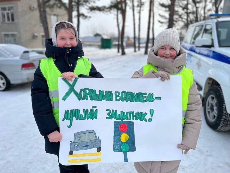 Сотрудники Госавтоинспекции Нанайского района провели акцию «Хороший водитель – лучший защитник!»