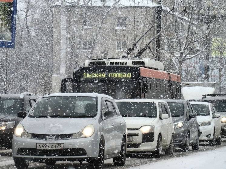 Снова снег: в Хабаровске сохранится температура от - 10 до - 12 градусов