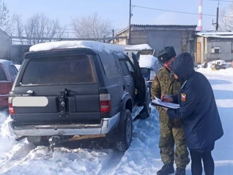 В зону СВО отправили из Хабаровского края автомобиль, конфискованный у пьяного водителя