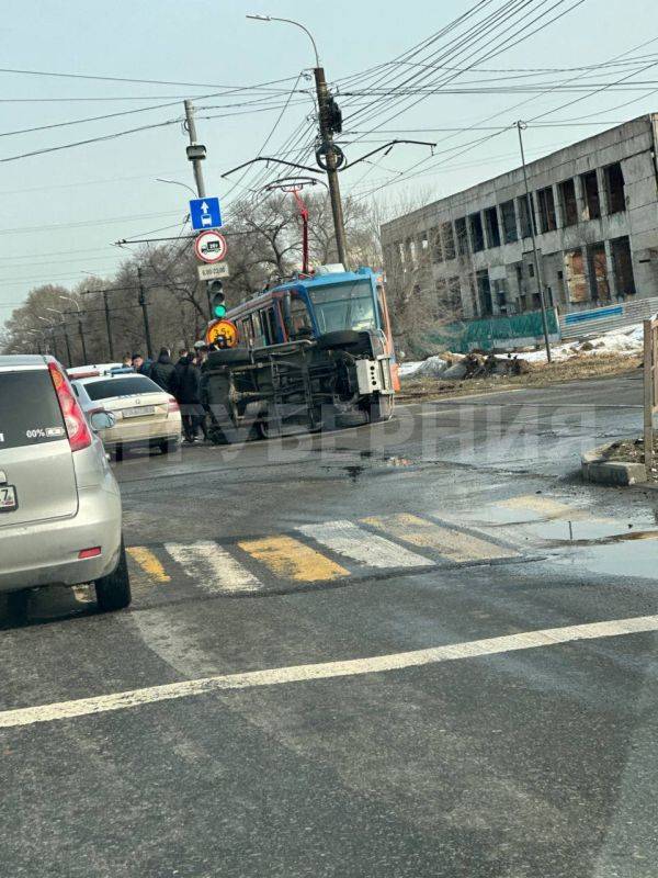 Движение трамваев заблокировано в результате ДТП в Хабаровске