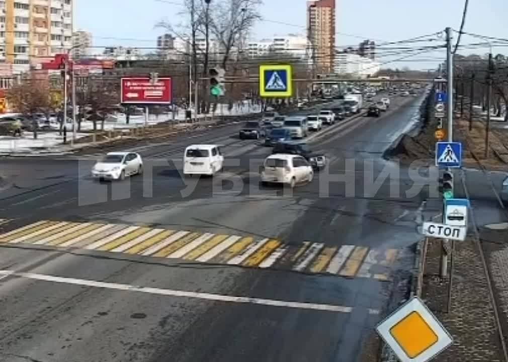 Движение трамваев заблокировано в результате ДТП в Хабаровске