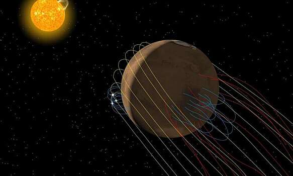 У Марса нашли магнитный «хвост»